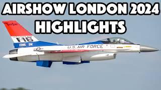 The VERY BEST of the Airshow London 2024: USAF E4, F16, RAF Red Arrows and More!