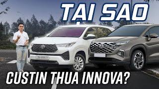 Tại sao Innova Cross đang ngày càng bỏ xa Hyundai Custin về doanh số?