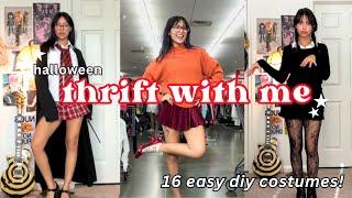 THRIFT WITH ME for halloween!! 16 diy costume ideas (pinterest-inspired)