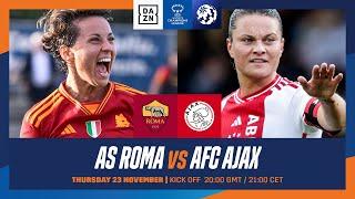 Roma vs. Ajax | UEFA Women’s Champions League 2023-24 Matchday 2 Full Match