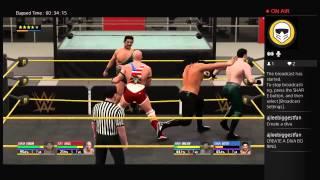 Wwe 2k16:My career mode kurt angle