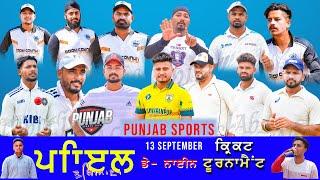 LIVE | PIND PAYAL LUDHIANA DAY-NIGHT COSCO CRICKET CUP ( DAY-2 ) 2024