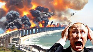 NOVEMBER 2 ATTACK! Crimean Bridge lost forever due to US attack on hundreds of Russian tanks