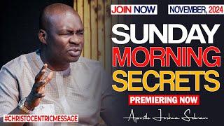 SUNDAY SECRETS, 24TH NOVEMBER 2024 - Apostle Joshua Selman || Koinonia Morning Service