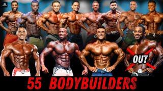 MEN'S PHYSIQUE COMPLETE LINEUP - OLYMPIA 2024 (55 CONTESTANTS)