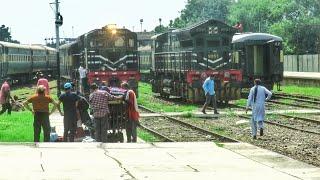 45Up Pakistan Express Arrival Faisalabad Station | Pakistani Train Vlog