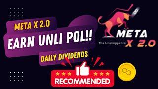 META X 2.0 HOW TO EARN UNLIMITED POL FOR LIFE | HOW 20% FREE DIVIDEND WORKS