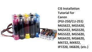 Canon 250 251 Cartridge CIS Installation MX922