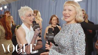 Pamela Anderson Is Tailored From Head-to-Toe | Met Gala 2025 With Emma Chamberlain | Vogue