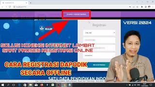 CARA INSTALL DAN REGISTRASI DAPODIK 2024