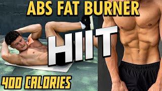 FAT BURNING HIT ABS WORKOUT - 22min of SWEATING (burn 400calories)