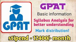 GPAT basic information in Tamil? | GPAT syllabus Analysis in Tamil! #gpat #syllabus #gpatexam