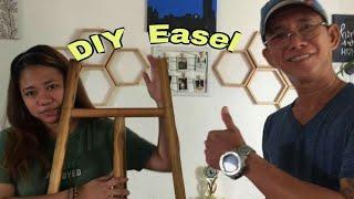 How to make.# DIY Easel for only 250 pesos || I suprised my daughter!