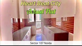 Heartbeat city - Actual Flat Video | Sector 107 Noida #heartbeatcity #bricksbybricks #nbcc