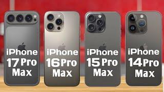 Apple iPhone 17 Pro Max Vs IPhone 16 pro max vs 15 pro max Vs Apple 14 Pro Max reviews ||