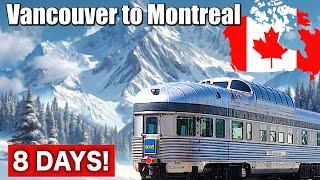 8 DAYS Canada's Sleeper Train Adventure! (Vancouver to Montreal) | The Canadian