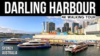 4K  Darling Harbour Walking Tour  Sydney Australia