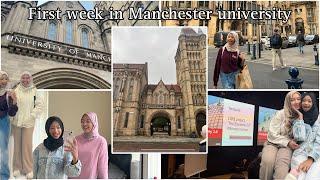 University of Manchester Vlog  | My first Week of Classes & Adjusting to Uni Life !!