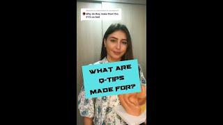 What are Q-Tips made for? #shorts #health