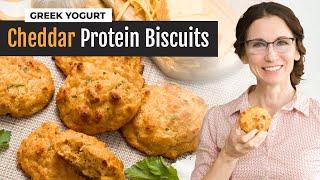 Easy Cheddar Protein Biscuits with Greek Yogurt | No Yeast!