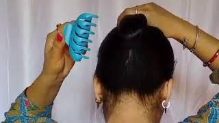 Easy and quick Hairstyle for everyday | Big Bun Hairstyle for Girls | Hairstyle with clutcher