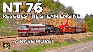 A RARE MOVE! Pichi Richi Railway's NT 76 Rescues NM 25!