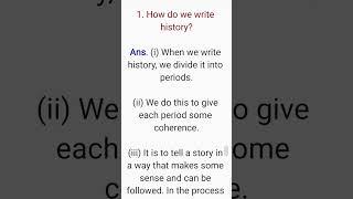 How do we write history? Class 8 History Chapter 1