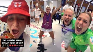 England Lionesses CRAZY CELEBRATIONS | EURO CHAMPIONS