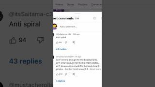Looking at community posts until I see a “Anti Spiral” comment #antispiral #comment #annoying