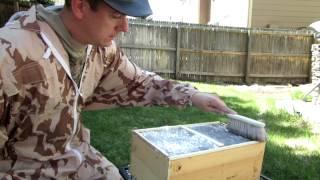 Powdered sugar mite treatment for my new bees