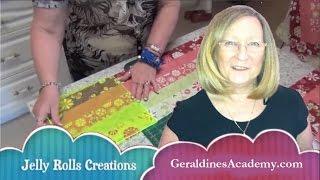 Jelly Roll Video 1 |  Janome Tutorial | Quilting Tutorial | Threading Patchwork Fabrics