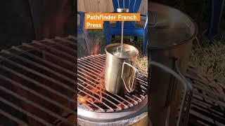 Coffee and campfires go hand in hand, and the Pathfinder French Press kit #PathfinderFrenchPress