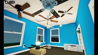 Roblox: All Ceiling Fans in my Fan Collection Room running on all speeds.