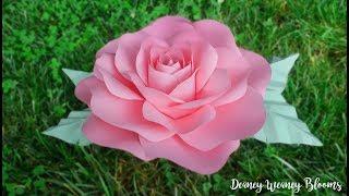 Paper Flower DIY Tutorial: Paper Rose Large