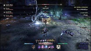 Eso Worm wizard personality run Hard mode, Speed and No death 1 shot about 18 minutes