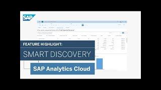 SAP Analytics Cloud: Smart Discovery