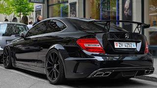 Beautiful Mercedes C63 6.2 AMG Compilation - Brutal V8 Exhaust SOUND!