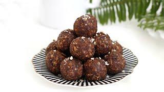 Zdrave proteinske kuglice od urmi - od samo 3 sastojka / Dates balls / Финиковые шарики