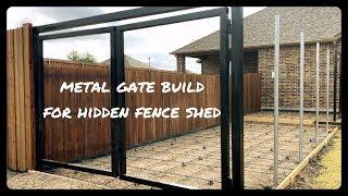 How to Build a Super Heavy Duty Gate Frame and Gate 12' Wide with Header | Hidden Shed Part 1