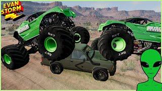 BeamNG.drive Off Road Adventure To Area 5!! Monster Trucks From Outer Space