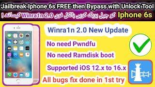 How to Jailbreak Iphone 6s Free | How to Bypass iphone 6s | Winra1n new update 2.0V | TECH City