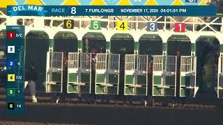 Bullard wins the Bob Hope Stakes G.III race 8 at Del Mar 11/17/24