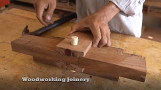 Woodworking How to make mortise and tenon joint and pin locked