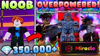 Rich Noob with 350k+ Gems GOT INSANE LUCK & Instantly Became TOO OVERPOWERED in Anime Reborn!