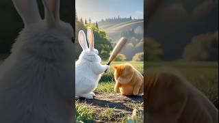 Rabbit killed the cute cat | #cute #foryou #animals #funny #viralvideo #shorts #mpminds