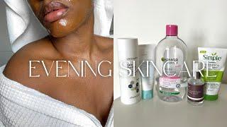 GENTLE EVENING SKINCARE ROUTINE FOR ACNE-PRONE SENSITIVE SKIN *simple, relaxing & aesthetic*