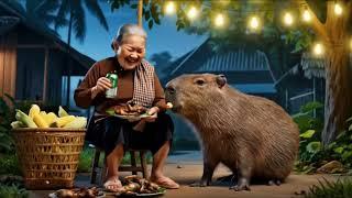Capybara siêu quậy và bà