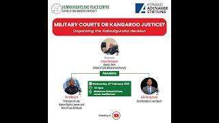 The trial of civilians in military courts is unconstitutional