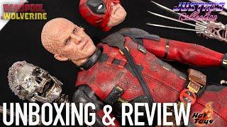 Hot Toys Battle Damaged Deadpool & Wolverine Unboxing & Review