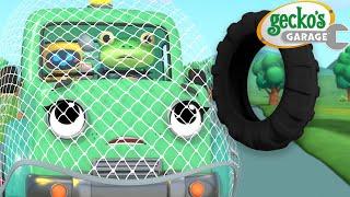 Gecko’s Tire Trouble! | Gecko's Garage  | Cartoons For Kids | Toddler Fun Learning